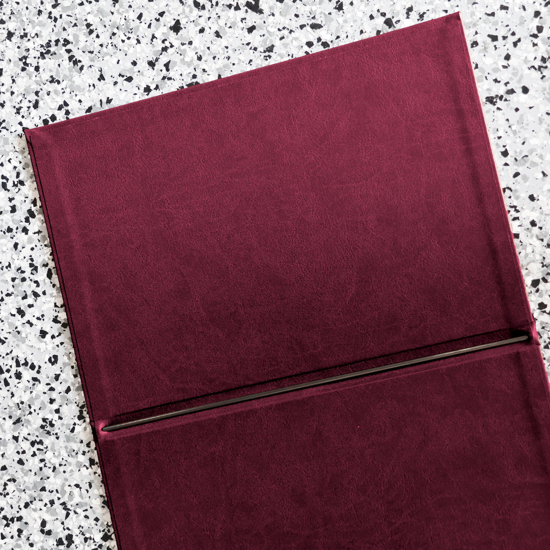 Faux Leather Menu Covers (Custom Made)