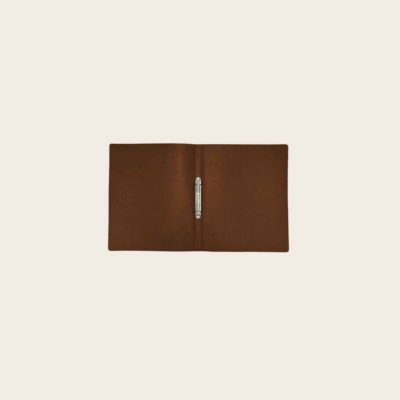 A5 Full Hide All Leather, Metal Binder Menu
