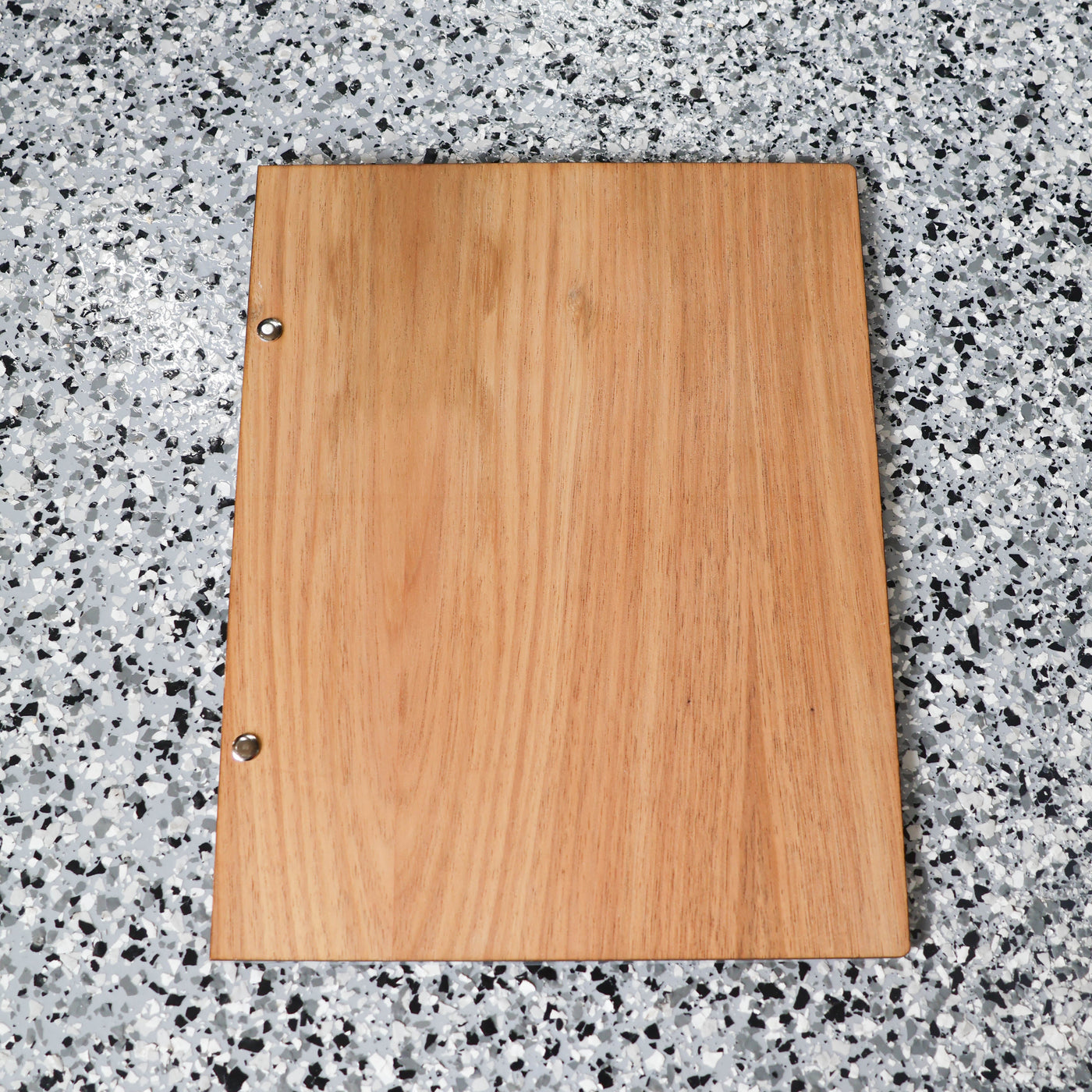A4 Clear Poly Cover, Timber Binder, Timber Back Menu
